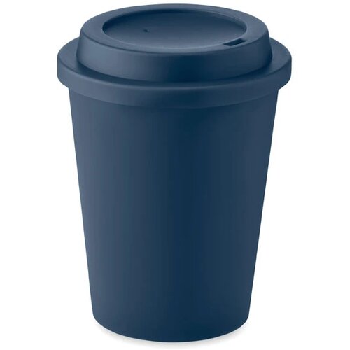 Dubbelwandige beker pp 300 ml Nola donker marineblauw