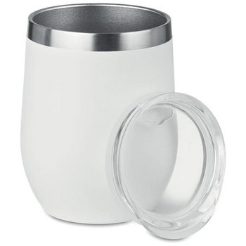 Dubbelwandige beker 300ml Chin chin wit