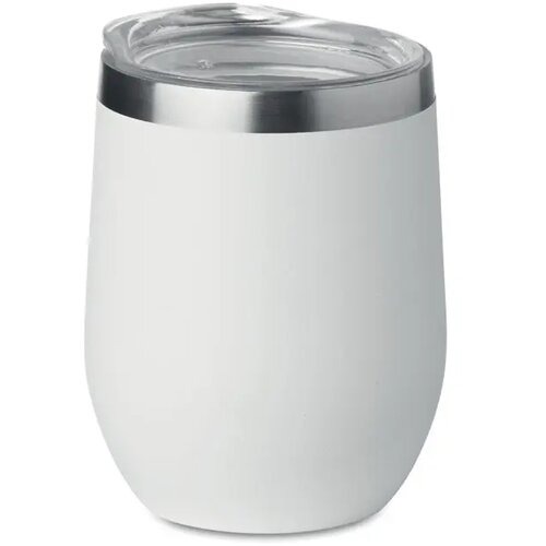 Dubbelwandige beker 300ml Chin chin wit