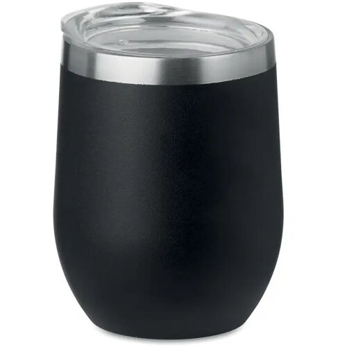 Dubbelwandige beker 300ml Chin chin zwart