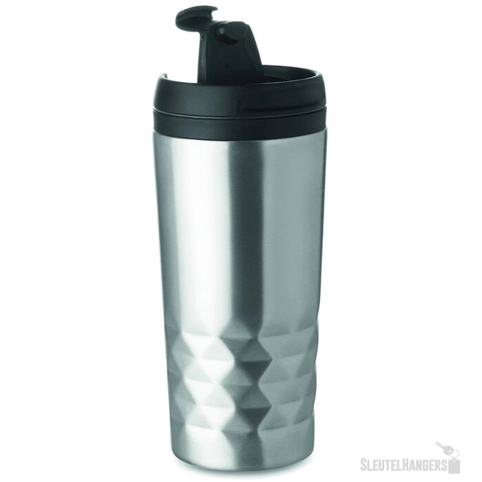 Dubbelwandige reisbeker (280 ml) Zilver