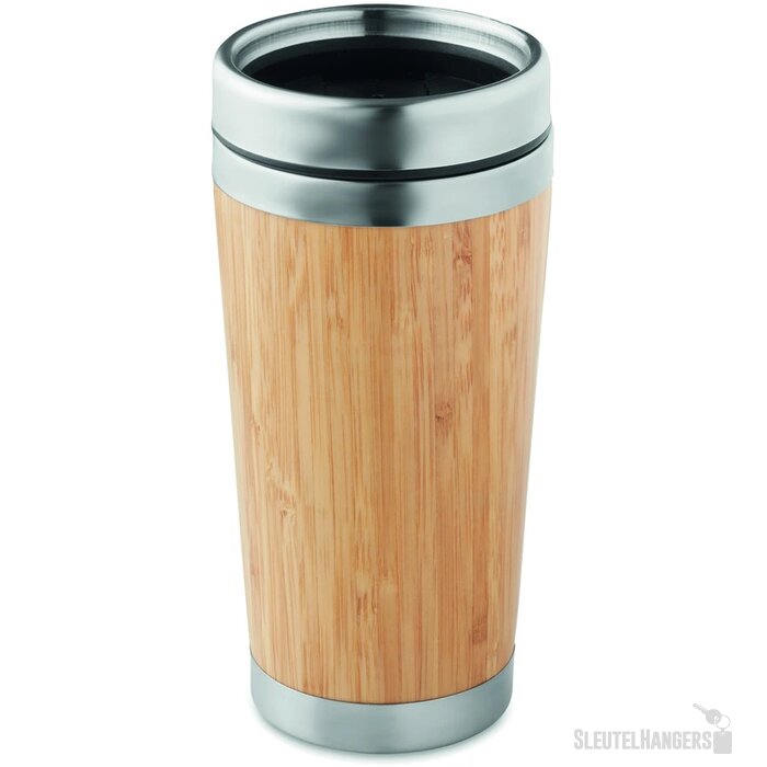 Bamboe reisbeker (400 ml) Bruin