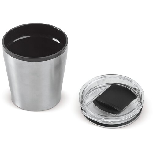 Koffiebeker metallic 180ml zilver