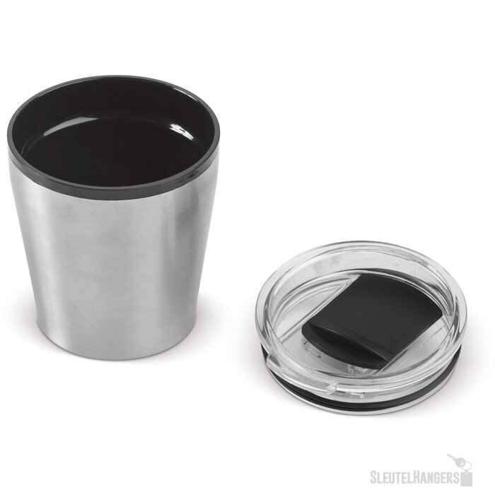 Koffiebeker metallic 180ml zilver