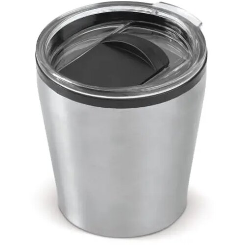 Koffiebeker metallic 180ml zilver