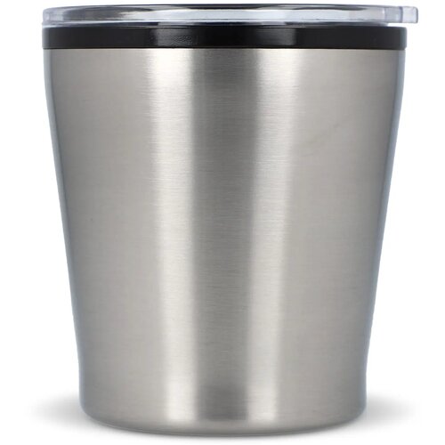 Koffiebeker metallic 180ml zilver
