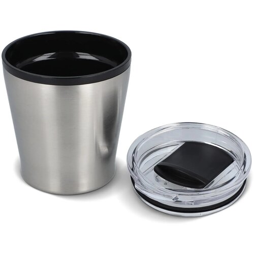 Koffiebeker metallic 180ml zilver