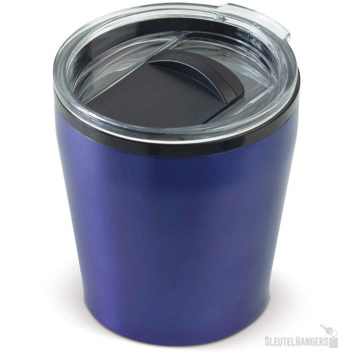 Koffiebeker metallic 180ml donker blauw