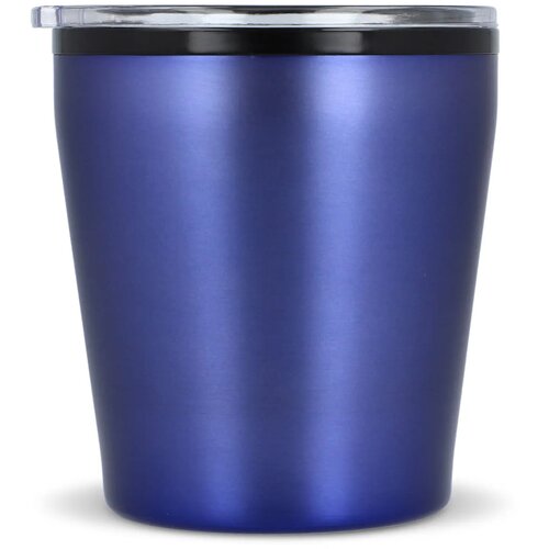 Koffiebeker metallic 180ml donker blauw