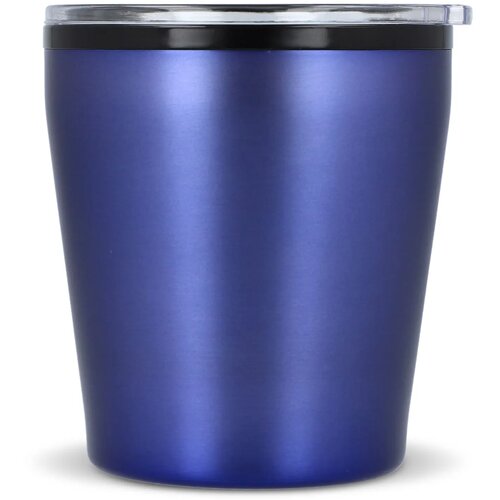 Koffiebeker metallic 180ml donker blauw
