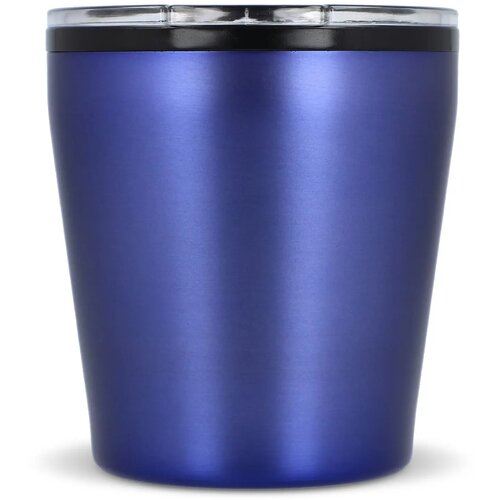 Koffiebeker metallic 180ml donker blauw