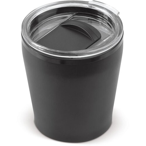 Koffiebeker metallic 180ml zwart