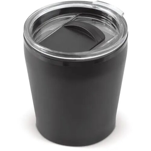 Koffiebeker metallic 180ml zwart