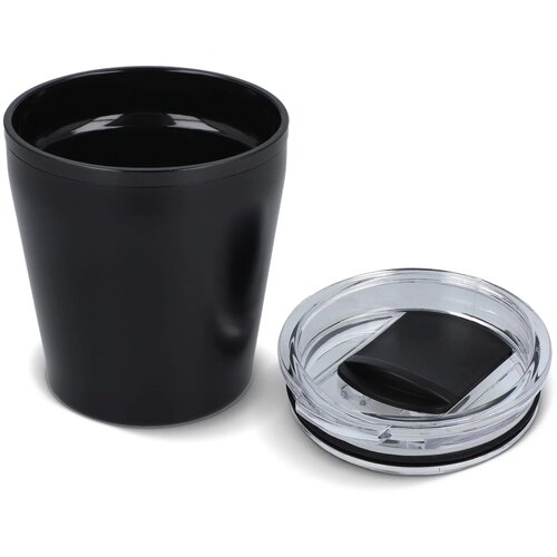 Koffiebeker metallic 180ml zwart