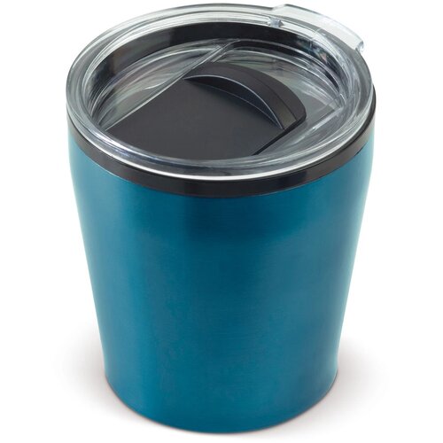 Koffiebeker metallic 180ml lichtblauw