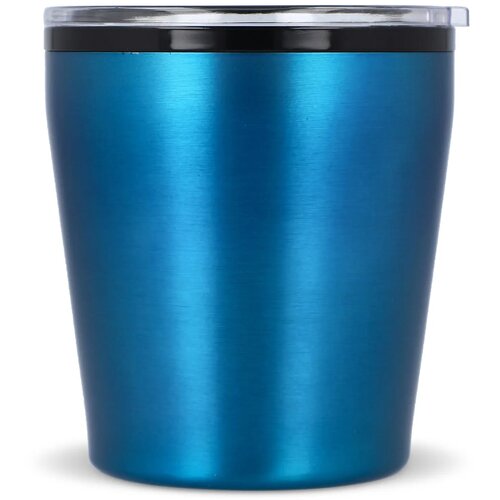 Koffiebeker metallic 180ml lichtblauw