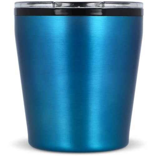 Koffiebeker metallic 180ml lichtblauw