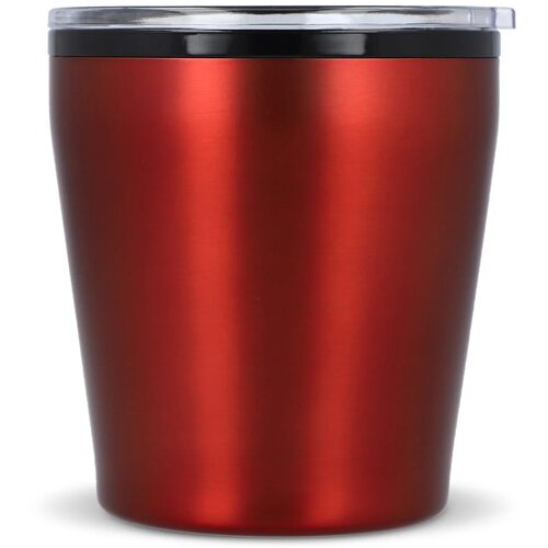 Koffiebeker metallic 180ml donker rood