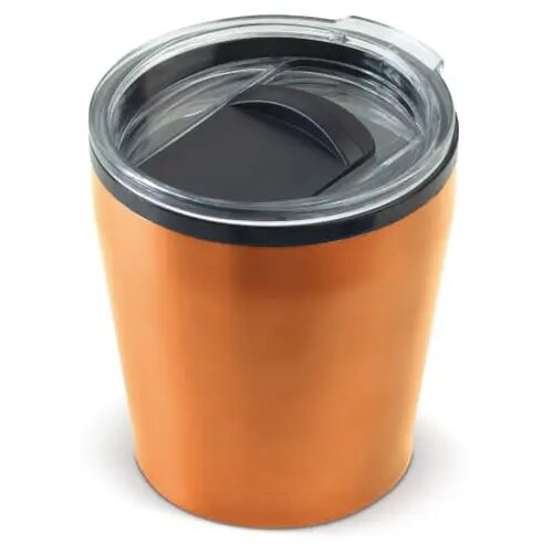 Koffiebeker metallic 180ml oranje