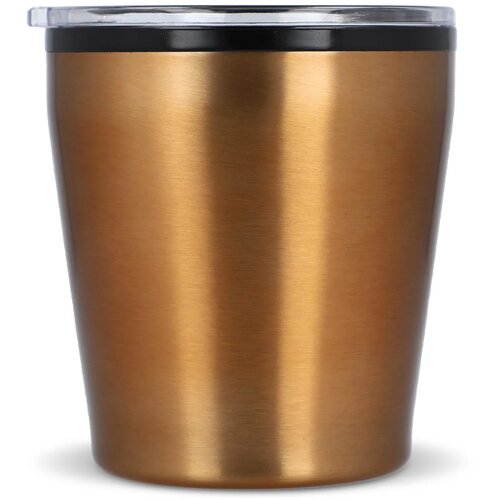 Koffiebeker metallic 180ml oranje