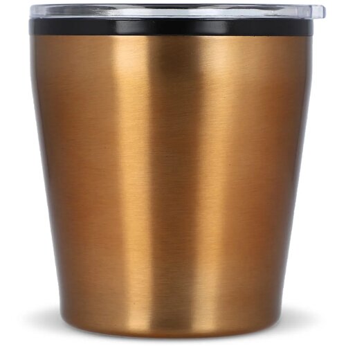 Koffiebeker metallic 180ml oranje