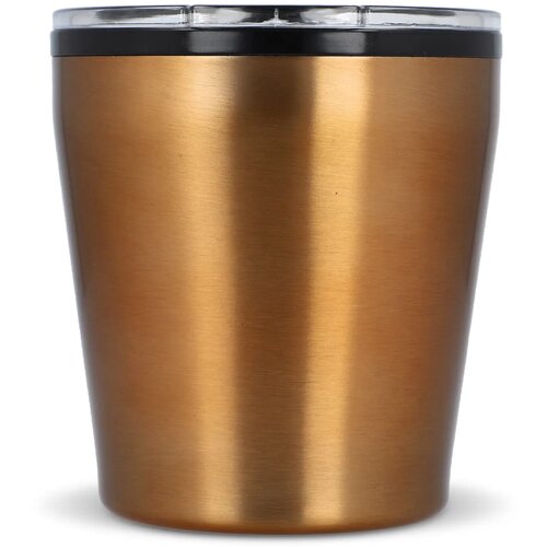 Koffiebeker metallic 180ml oranje