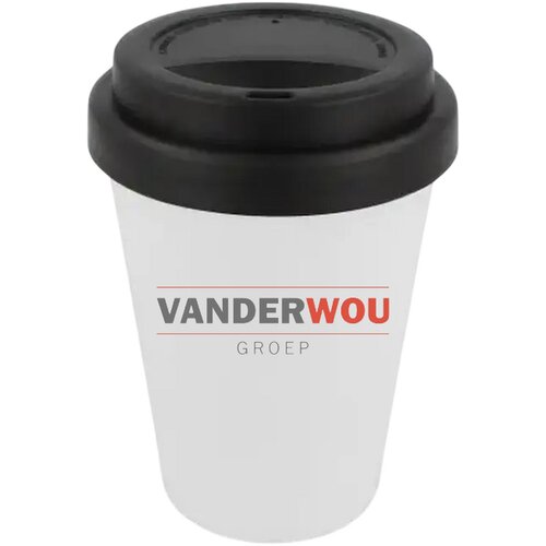 RPP Koffiebeker Wit 250ml wit / zwart