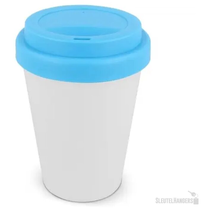 RPP Koffiebeker Wit 250ml wit / licht blauw