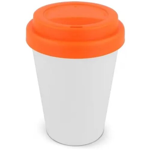 RPP Koffiebeker Wit 250ml wit / oranje