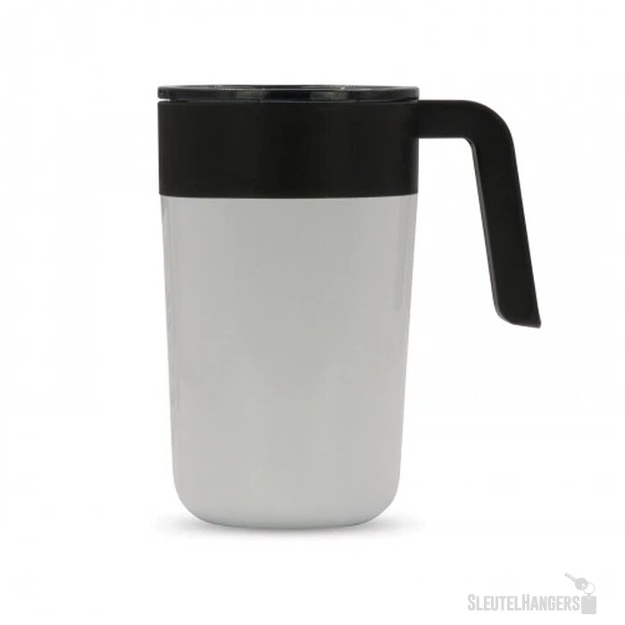 Dubbelwandige koffie mok 400ml wit