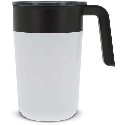 Dubbelwandige koffie mok 400ml wit 400 ml