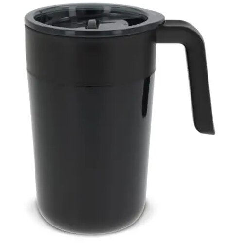 Dubbelwandige koffie mok 400ml zwart 400 ml