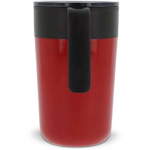 Dubbelwandige koffie mok 400ml donker rood 400 ml