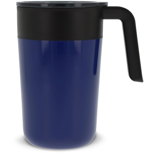 Dubbelwandige koffie mok 400ml donker blauw 400 ml