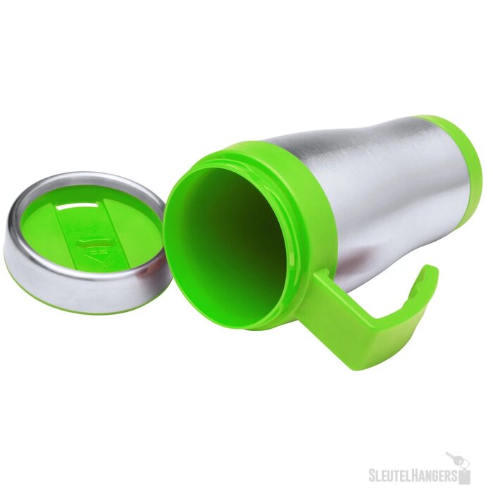 Thermosbeker met gekleurd oor (450 ml) Limoengroen