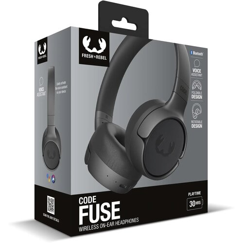 Code Fuse-Wireless on-ear headphone Donkergrijs
