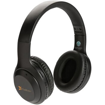 RCS standaard recycled plastic hoofdtelefoon zwart