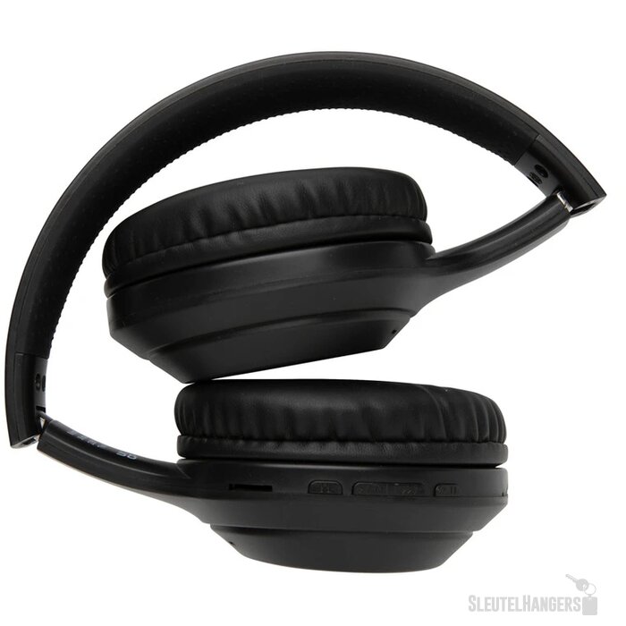 RCS standaard recycled plastic hoofdtelefoon zwart