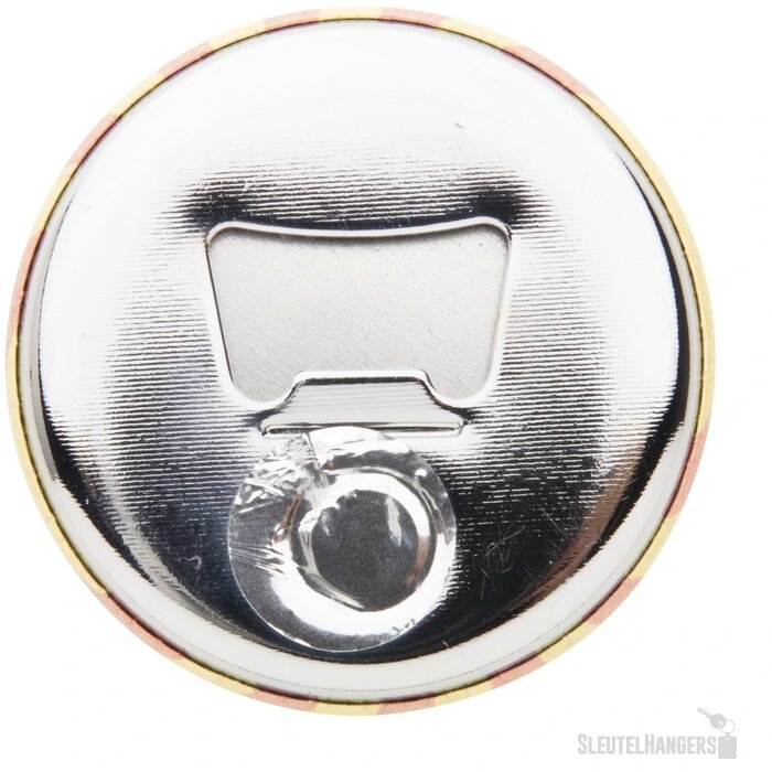 Magbadge Bottle Button Met Pin En Flesopener Zilver