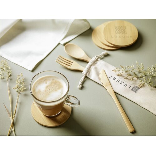 Bamboo Coaster Set Onderzetters