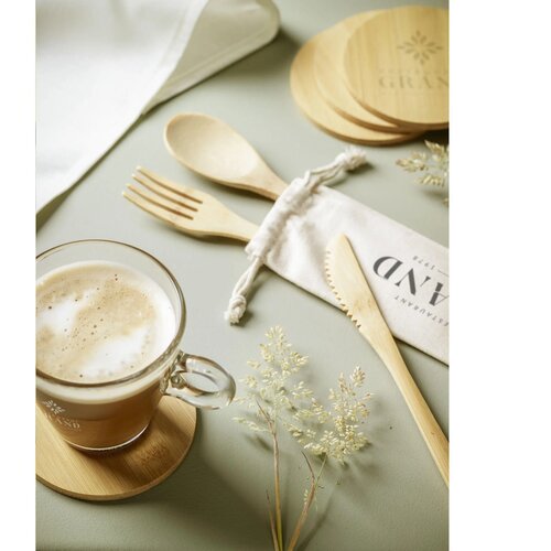 Bamboo Coaster Set Onderzetters