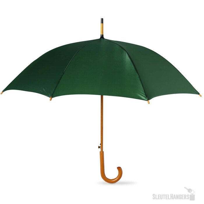 Paraplu met houten handvat Cumuli groen