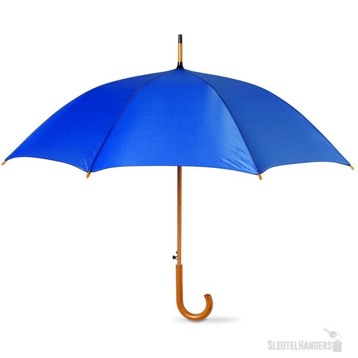 Paraplu met houten handvat Cumuli blauw