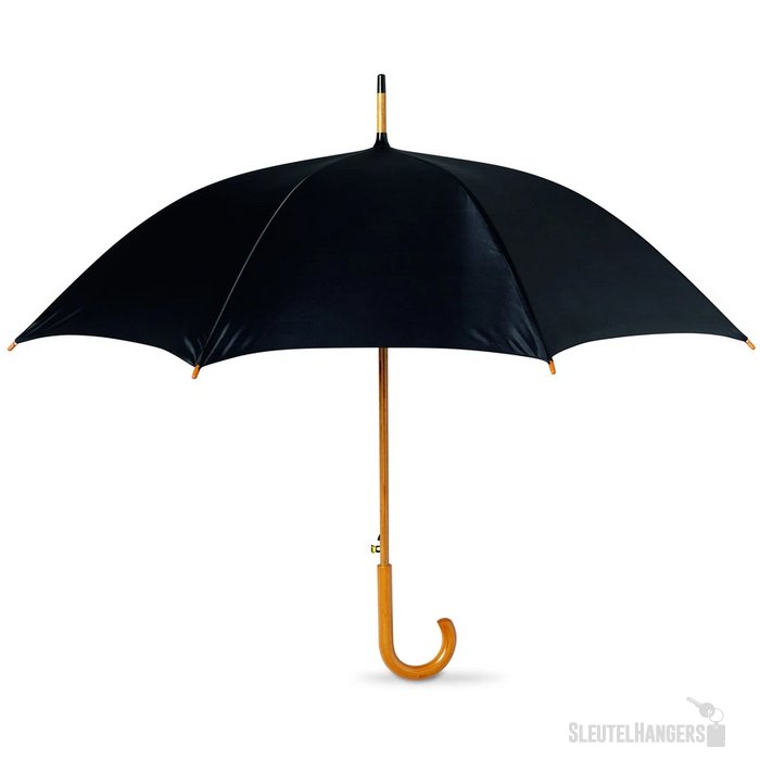 Paraplu met houten handvat Cumuli zwart