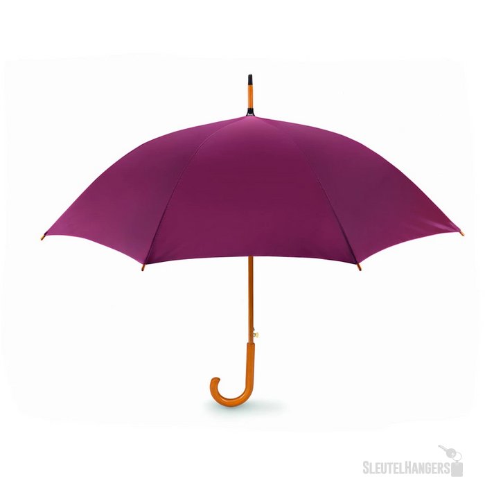 Paraplu met houten handvat Cumuli bordeaux
