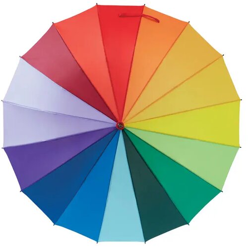 27 inch regenboogparaplu Bowbrella multicolour