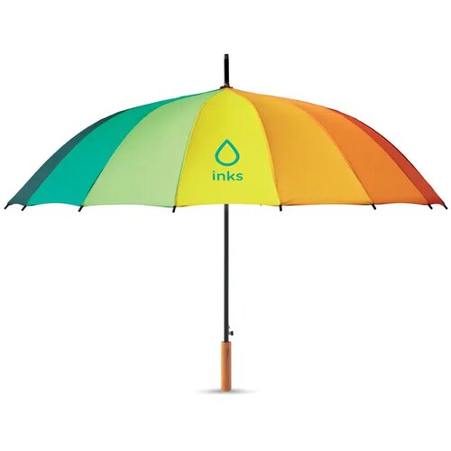 27 inch regenboogparaplu Bowbrella multicolour