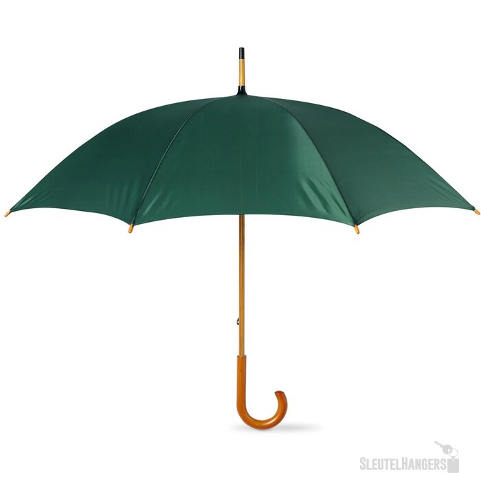 Paraplu met houten handvat Cala groen
