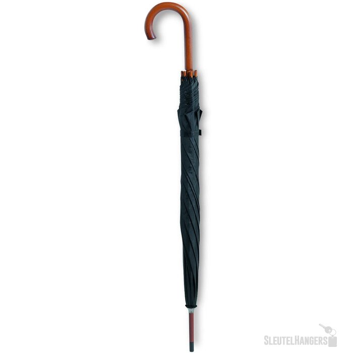 Paraplu met houten handvat Cala zwart