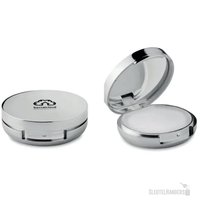 Lippenbalsem spiegel Duo mirror glanzend zilver
